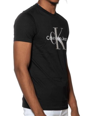 CALVIN KLEIN CAMISETA SLIM CON MONOGRAMA NEGRO CALVIN KLEIN CAMISETA SLIM CON MONOGRAMA NEGRO