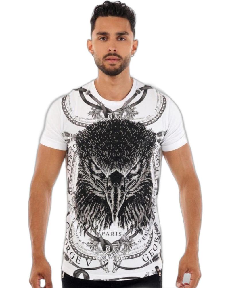 GEORGE V PARIS CAMISETA AGUILA CON PEDRERIA BLANCO GEORGE V PARIS CAMISETA AGUILA CON PEDRERIA BLANCO