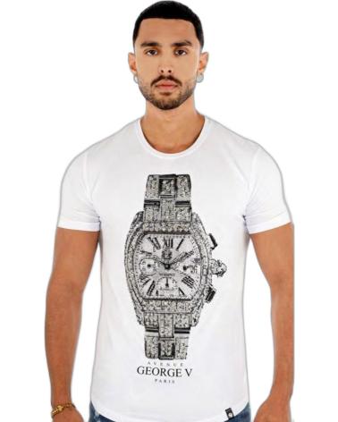 GEORGE V PARIS CAMISETA CON RELOJ BLANCO