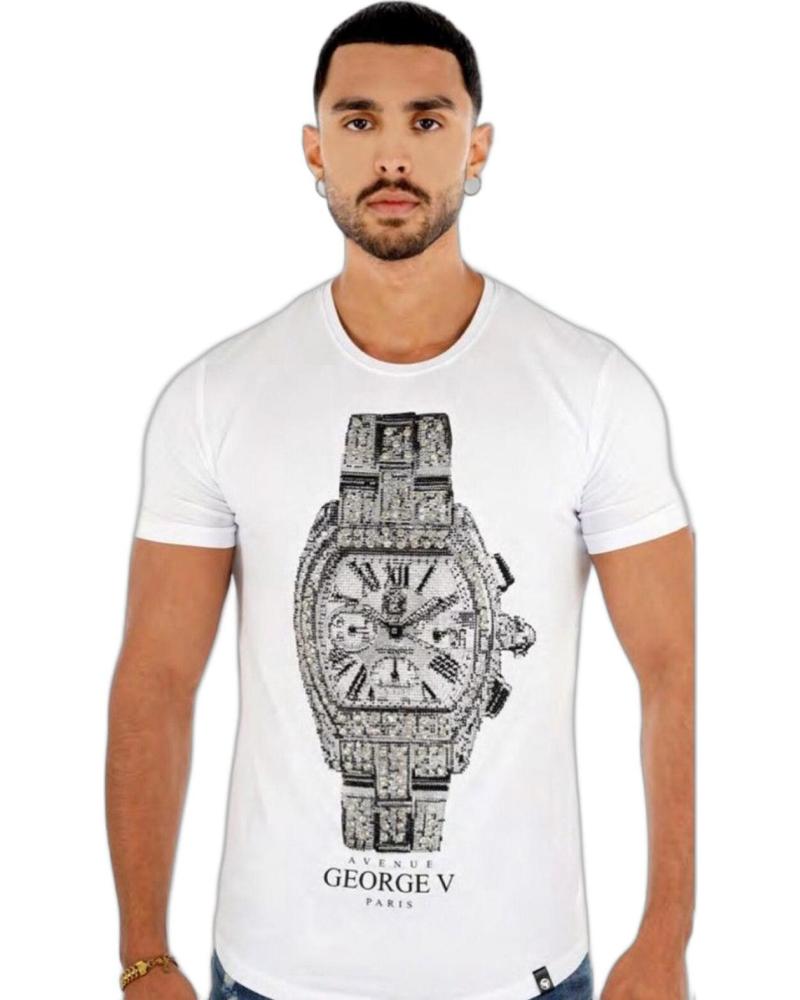 GEORGE V PARIS CAMISETA CON RELOJ BLANCO