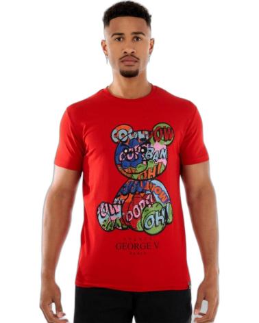 GEORGE V PARIS CAMISETA MOSAICO OSO AVENUE ROJO