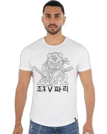 GEORGE V PARIS CAMISETA OSO NINJA SUPERHERO BLANCO