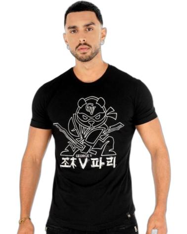 GEORGE V PARIS CAMISETA OSO NINJA SUPERHERO NEGRO