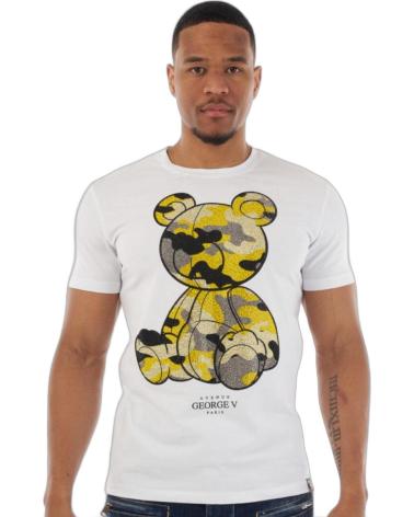GEORGE V PARIS CAMISETA OSO TEDDY MILITAR BLANCO Y AMARILLO