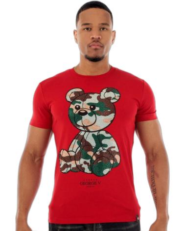 GEORGE V PARIS CAMISETA OSO TEDDY MILITAR ROJO Y VERDE
