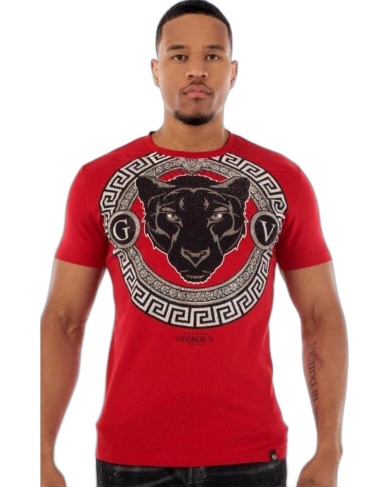 GEORGE V PARIS CAMISETA PANTERA BARROCO ROJO GEORGE V PARIS CAMISETA PANTERA BARROCO ROJO