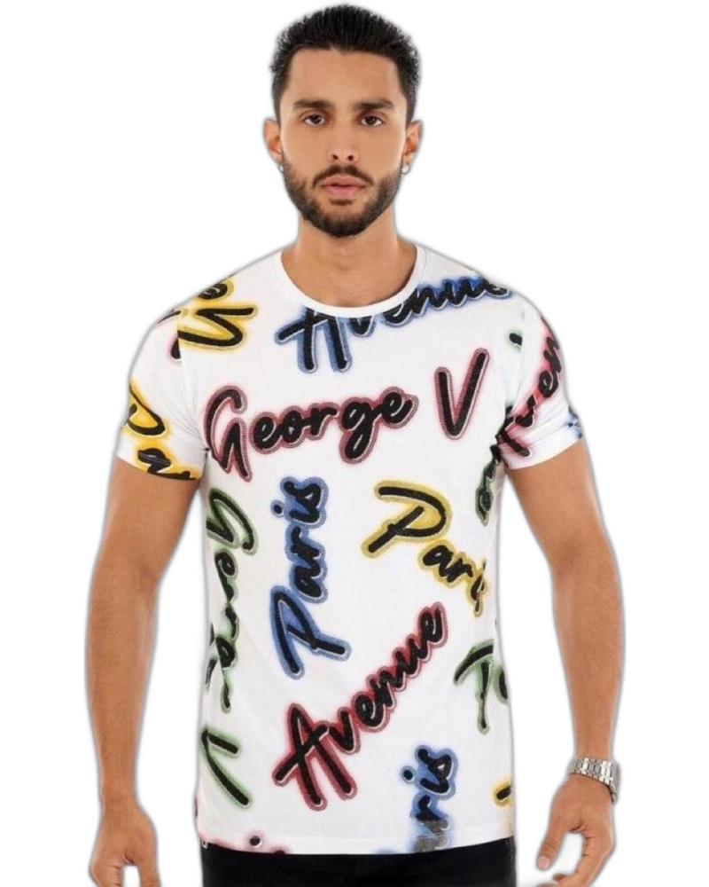 GEORGE V PARIS CAMISETA PEDRERIA GV STREET BLANCO GEORGE V PARIS CAMISETA PEDRERIA GV STREET BLANCO