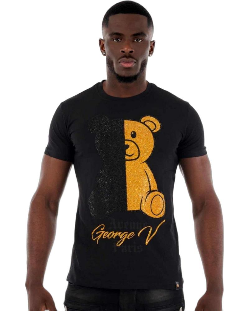GEORGE V PARIS CAMISETA TEDY BEAR BI-COLOR NEGRO Y ORO