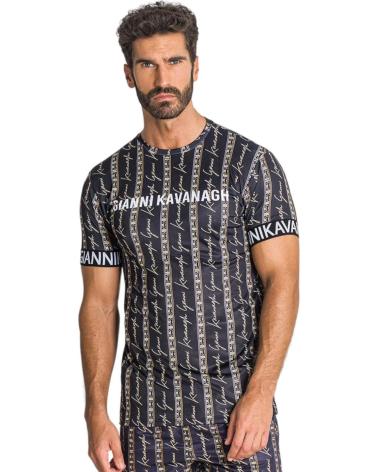 GIANNI KAVANAGH CAMISETA AJUSTADA SAFARI LUXE NEGRO