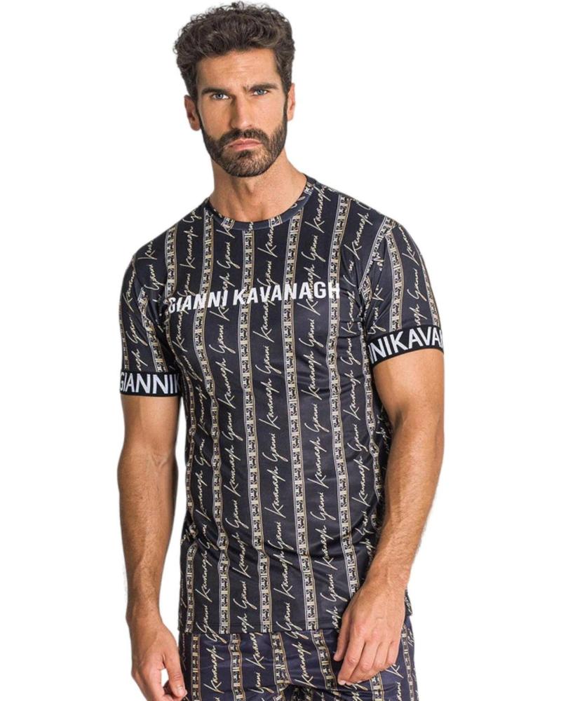 GIANNI KAVANAGH CAMISETA AJUSTADA SAFARI LUXE NEGRO