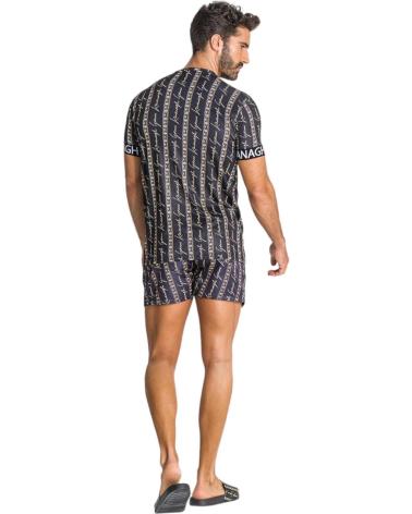 GIANNI KAVANAGH CAMISETA AJUSTADA SAFARI LUXE NEGRO