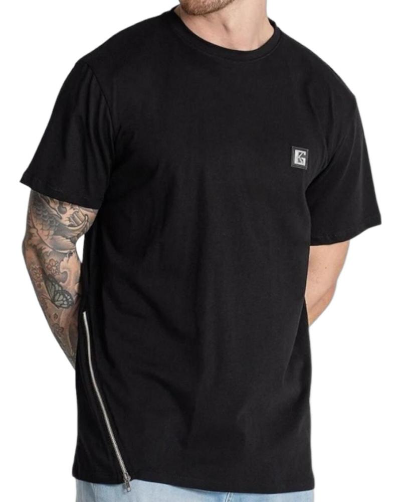 GIANNI KAVANAGH CAMISETA CON CREMALLERA NEGRA