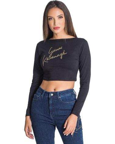 GIANNI KAVANAGH CAMISETA CON DIAMANTES NEGRO