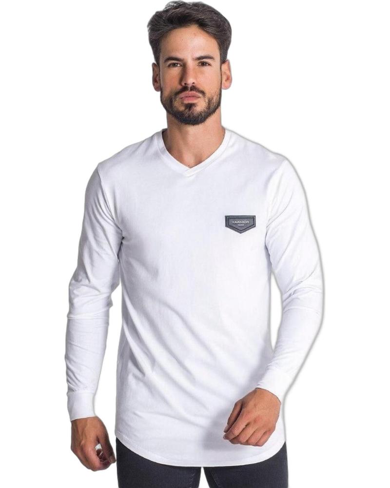 GIANNI KAVANAGH CAMISETA CUELLO V NUCLEO BLANCO