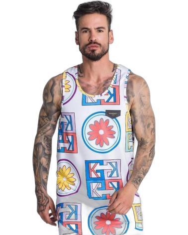 GIANNI KAVANAGH CAMISETA DE TIRANTES TILES MULTICOLOR BLANCO