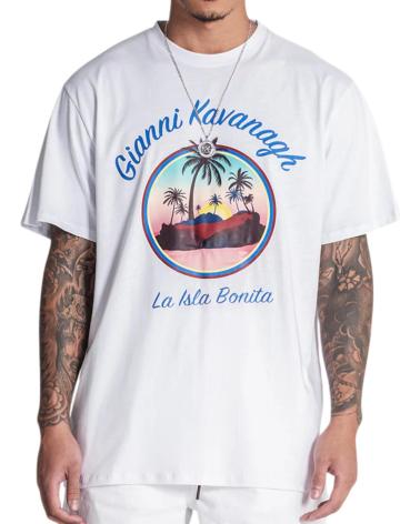 GIANNI KAVANAGH CAMISETA OVERSIZE ISLA BONITA BLANCO