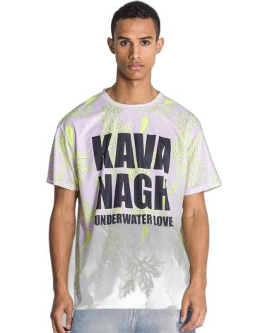 GIANNI KAVANAGH CAMISETA OVERSIZECON LAVANDA BLANCO
