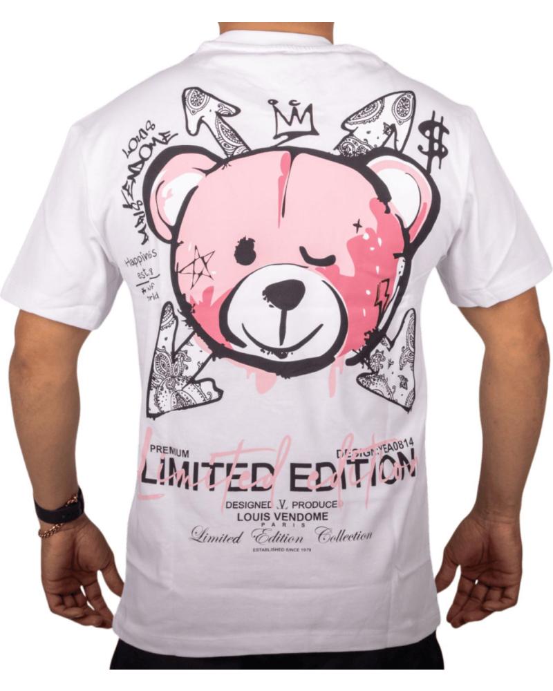 LOUIS VENDOME PARIS CAMISETA LOUIS VENDOME LIMITED EDITION STREET BLANCO Y ROSA