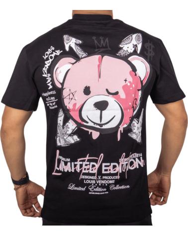 LOUIS VENDOME PARIS CAMISETA LOUIS VENDOME LIMITED EDITION STREET NEGRO Y ROSA