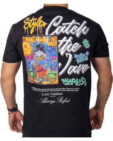 LOUIS VENDOME PARIS CAMISETA LOUIS VENDOME LIMITED MAGICIAN DUCK NEGRO