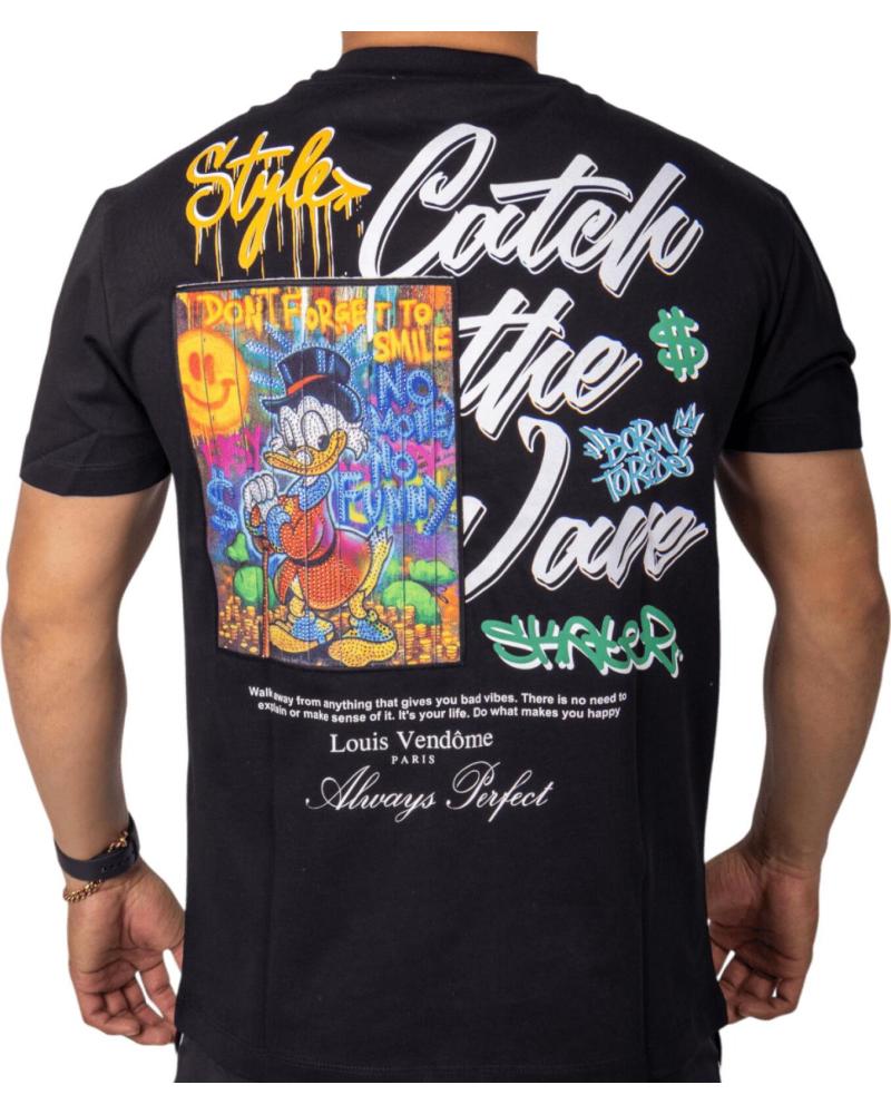 LOUIS VENDOME PARIS CAMISETA LOUIS VENDOME LIMITED MAGICIAN DUCK NEGRO LOUIS VENDOME PARIS CAMISETA LOUIS VENDOME LIMITED MAGICIAN DUCK NEGRO