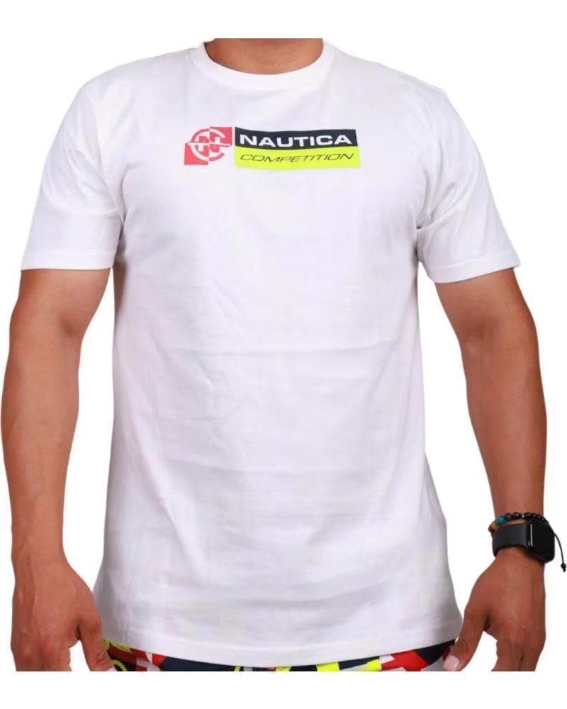 NAUTICA COMPETITION MAGLIETTA BASIC BIANCA