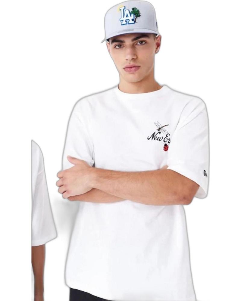 T-SHIRT NEW ERA OVERSIZE BLANC À MOTIF FLORAL