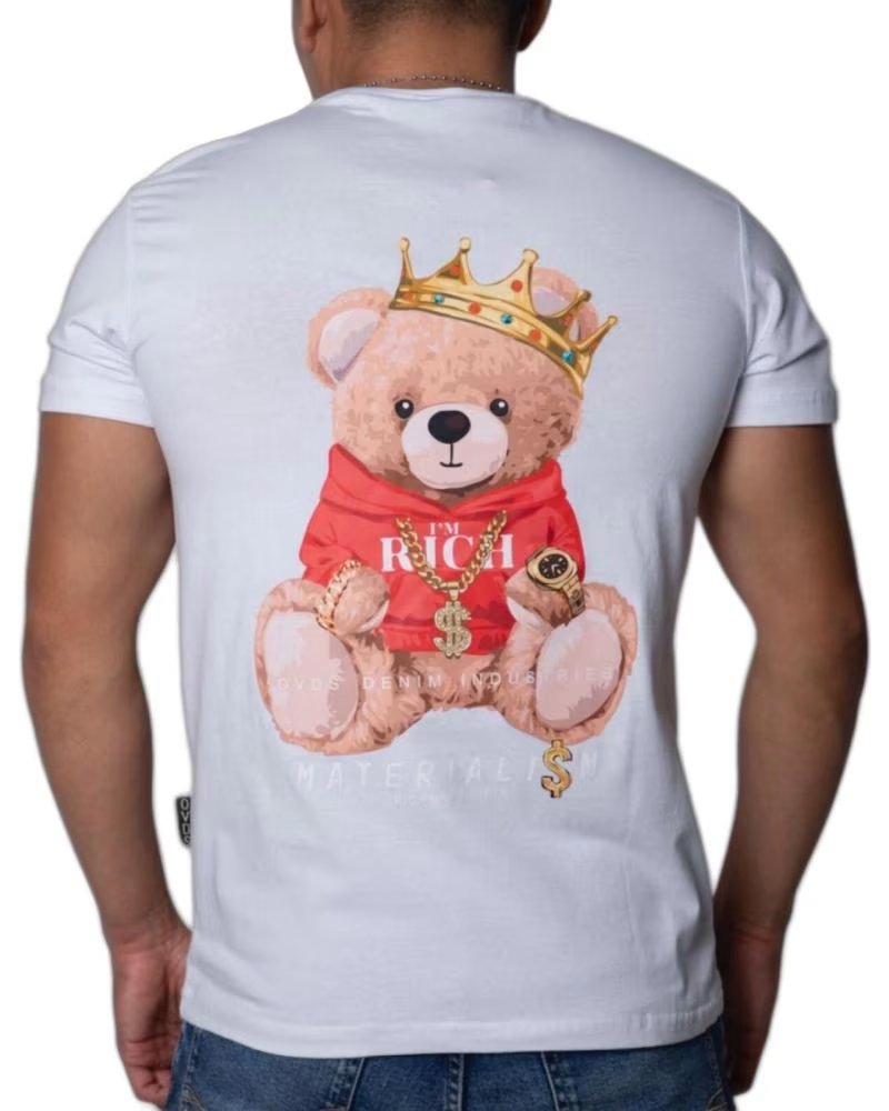 OVDS OVERDOSE Camiseta OVDS Osito King Blanca