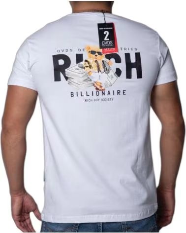 OVDS OVERDOSE Camiseta OVDS Osito Rich Blanca