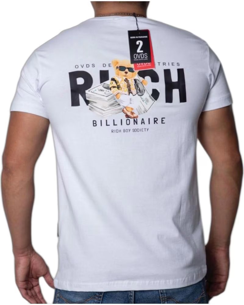 OVDS OVERDOSE Camiseta OVDS Osito Rich Blanca