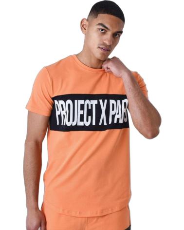 PROJECT X PARIS CAMISETA CREW LOGO FRONTAL NARANJA