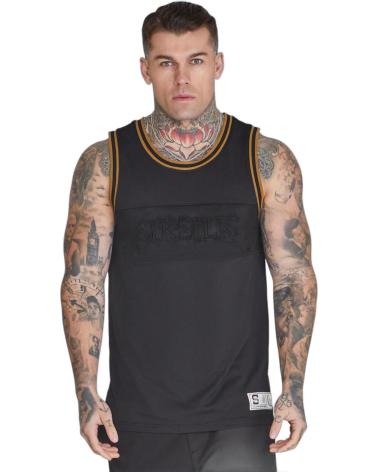 SIKSILK CAMISETA DE TIRANTES BASKET NEGRO