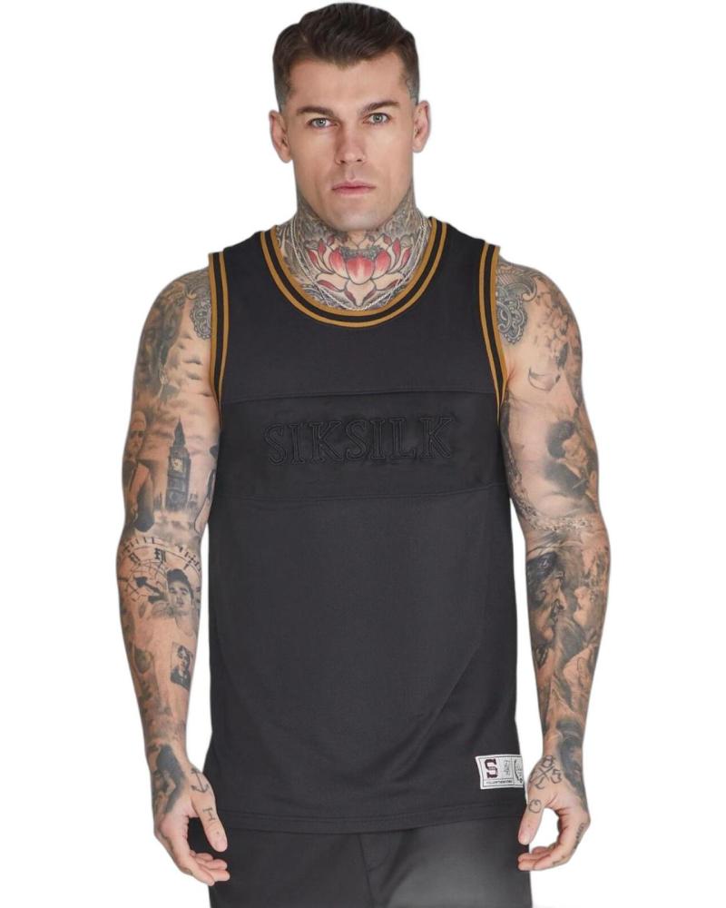 SIKSILK CAMISETA DE TIRANTES BASKET NEGRO SIKSILK CAMISETA DE TIRANTES BASKET NEGRO