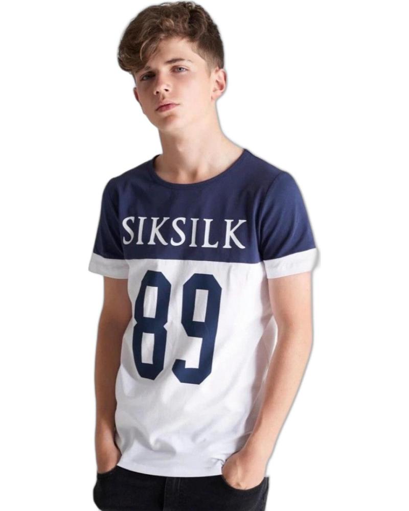 SIKSILK CAMISETA JR 89 AZUL MARINO Y BLANCO SIKSILK CAMISETA JR 89 AZUL MARINO Y BLANCO