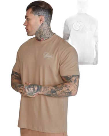 T-SHIRT SIKSILK OVERSIZE GRAPHIC BEIGE