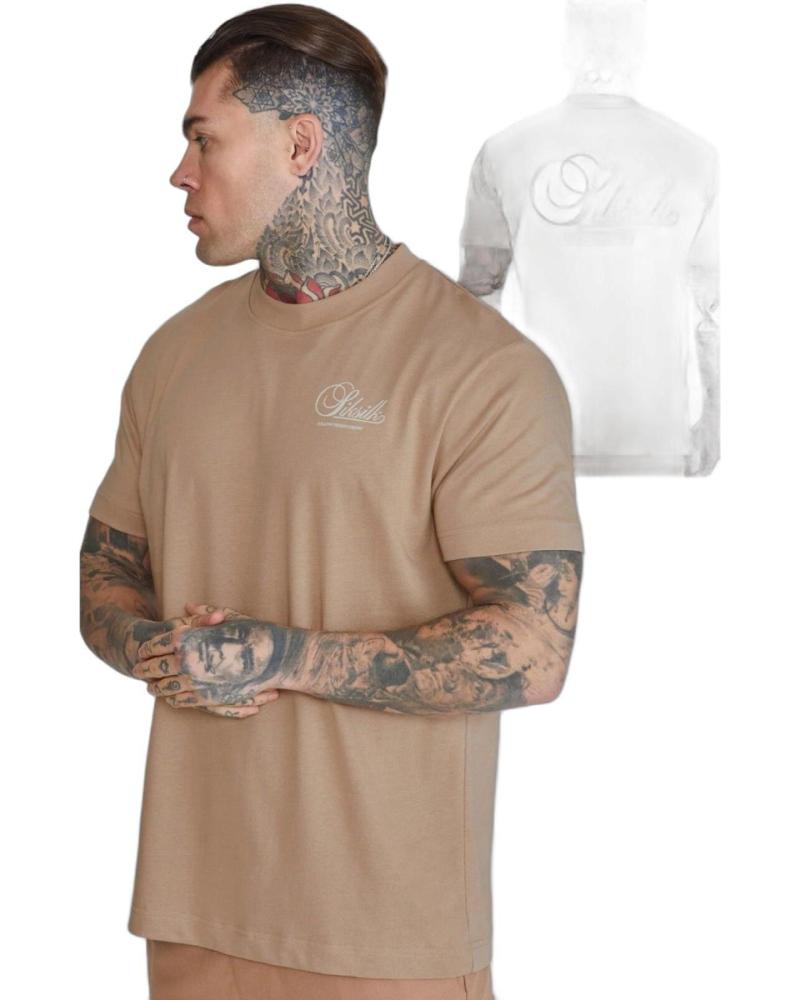 T-SHIRT SIKSILK OVERSIZE GRAPHIC BEIGE