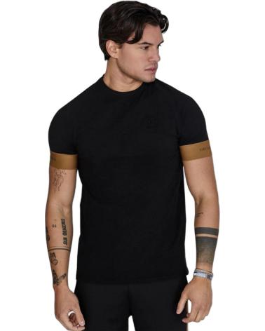 SIKSILK CAMISETA TECNICA MANGA AJUSTADA NEGRO