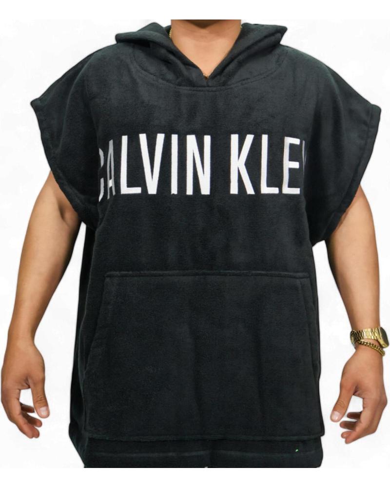 CALVIN KLEIN CALVIN KLEIN PONCHO TOALLA CON CAPUCHA NEGRO