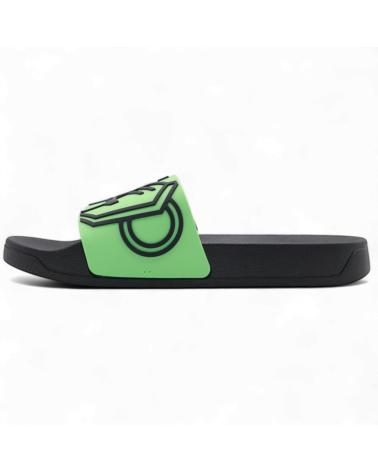 BLACK BANANAS CHANCLAS COMMANDER SLIDES NEGRO Y VERDE