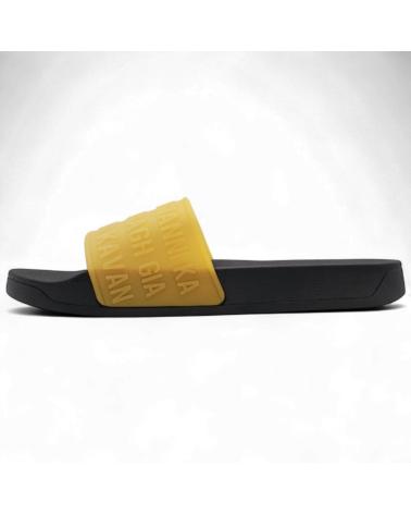 GIANNI KAVANAGH CHANCLAS SCROLL SLIDER NEGRO Y DORADO