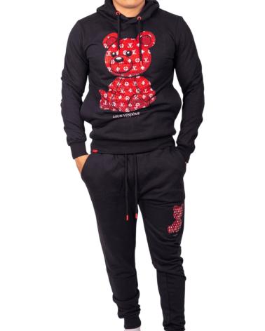 LOUIS VENDOME PARIS CHANDAL LOUIS VENDOME OSO PIEDRAS STREET NEGRO Y ROJO