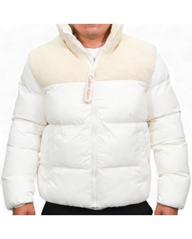 CALVIN KLEIN CHAQUETA DE PLUMAS SHERPA BLANCO