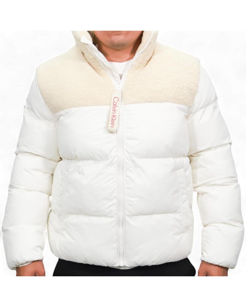 CALVIN KLEIN CHAQUETA DE PLUMAS SHERPA BLANCO