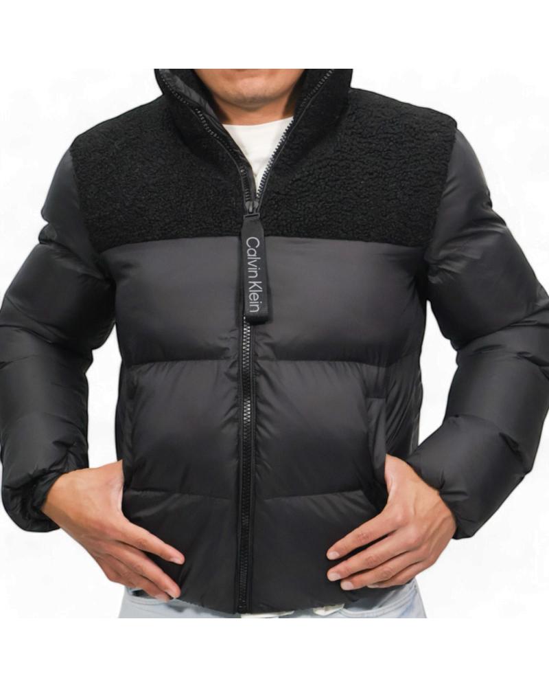 CALVIN KLEIN CHAQUETA DE PLUMAS SHERPA NEGRO