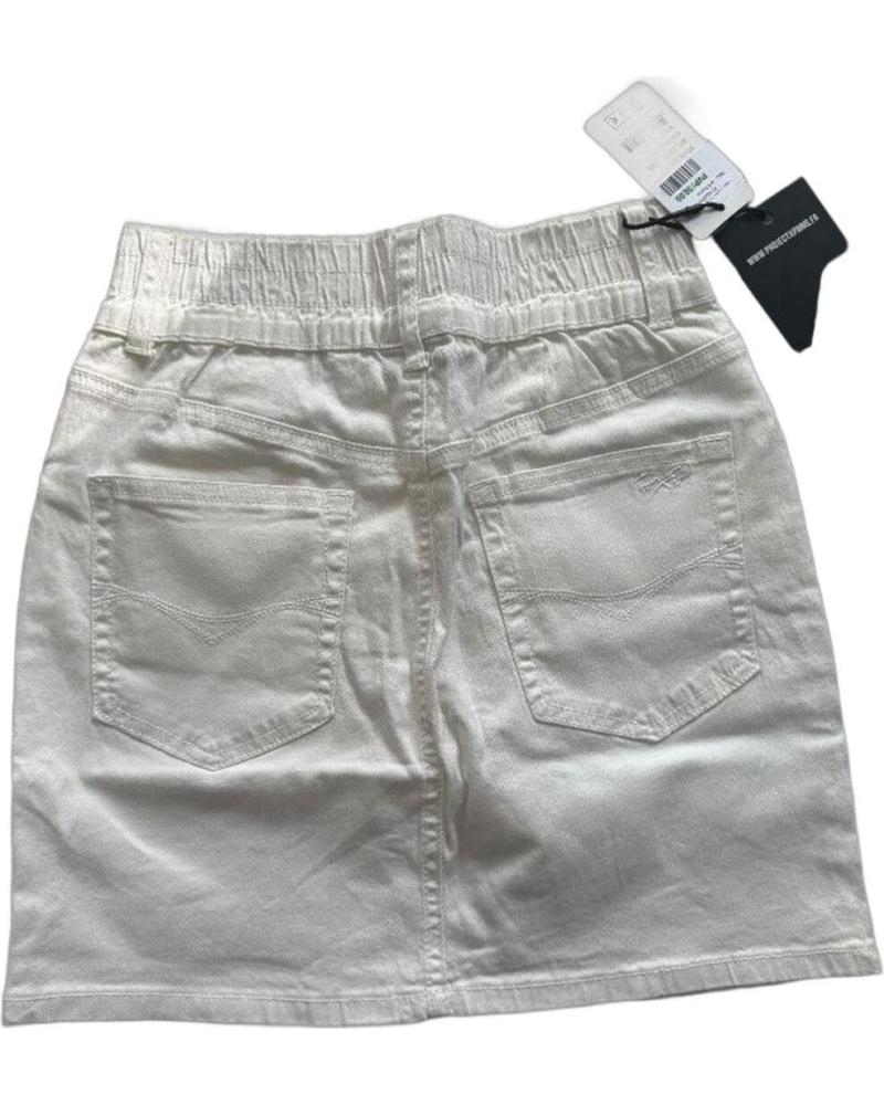 PROJECT X PARIS FALDA CON MEZCLILLA BASICA BLANCO