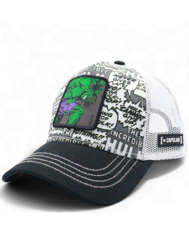 CAPSLAB GORRA MARVEL HULK NEGRO Y BLANCO