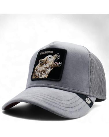 GOORIN BROS GORRA LOBO MAVERICK HOWLING VELOUR GRIS
