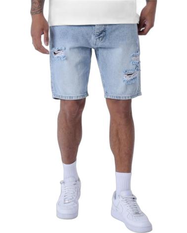 PROJECT X PARIS JEANS CORTO ROTOS AZUL CLARO