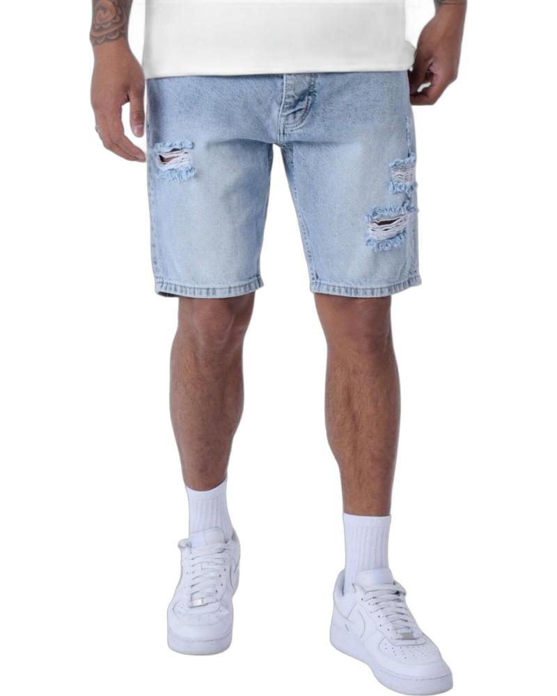 PROJECT X PARIS JEANS CORTO ROTOS AZUL CLARO PROJECT X PARIS JEANS CORTO ROTOS AZUL CLARO