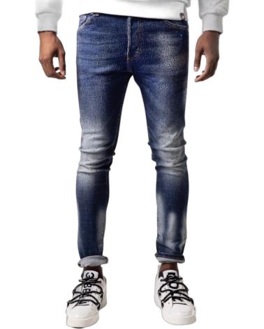 GEORGE V PARIS JEANS CON TACHUELAS AZUL MARINO Y AZUL